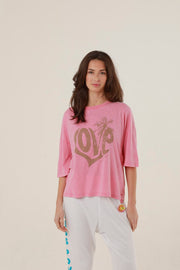 T - SHIRT ANNA PINK XS - ONE TEE