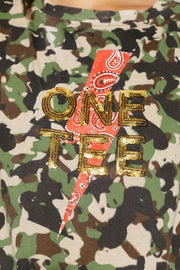 T - SHIRT AVA CAMOUFLAGE CAMOUFLAGE XS - ONE TEE