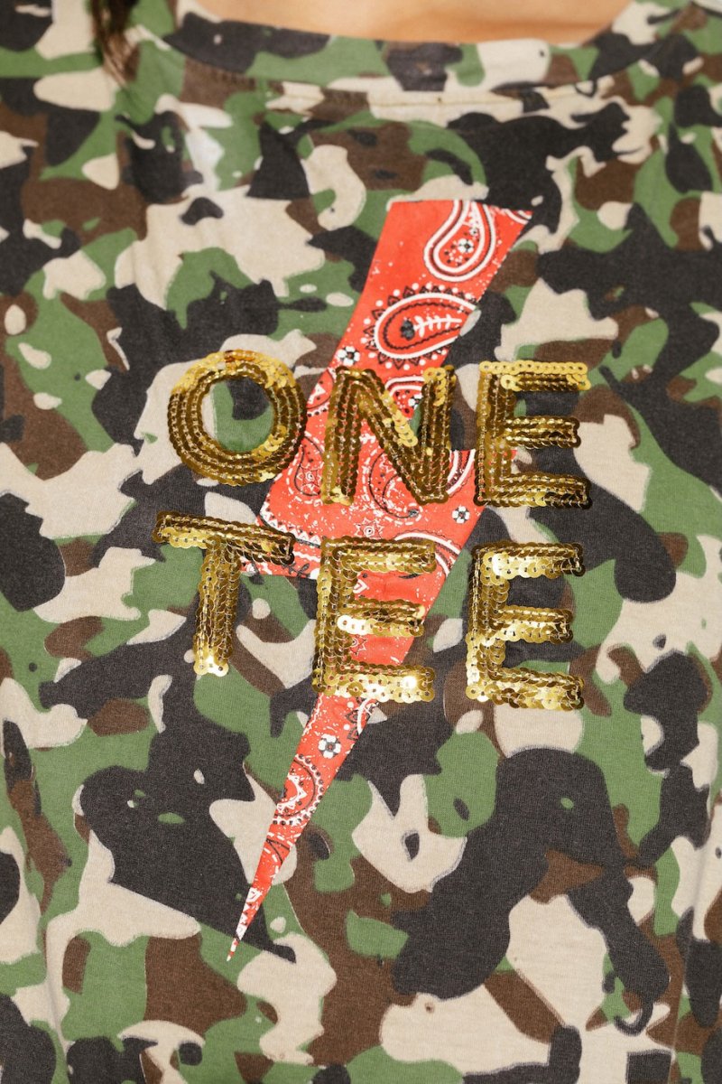 T - SHIRT AVA CAMOUFLAGE CAMOUFLAGE XS - ONE TEE