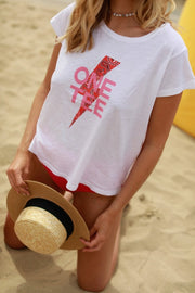 T - SHIRT AVA RED PINK XS - ONE TEE