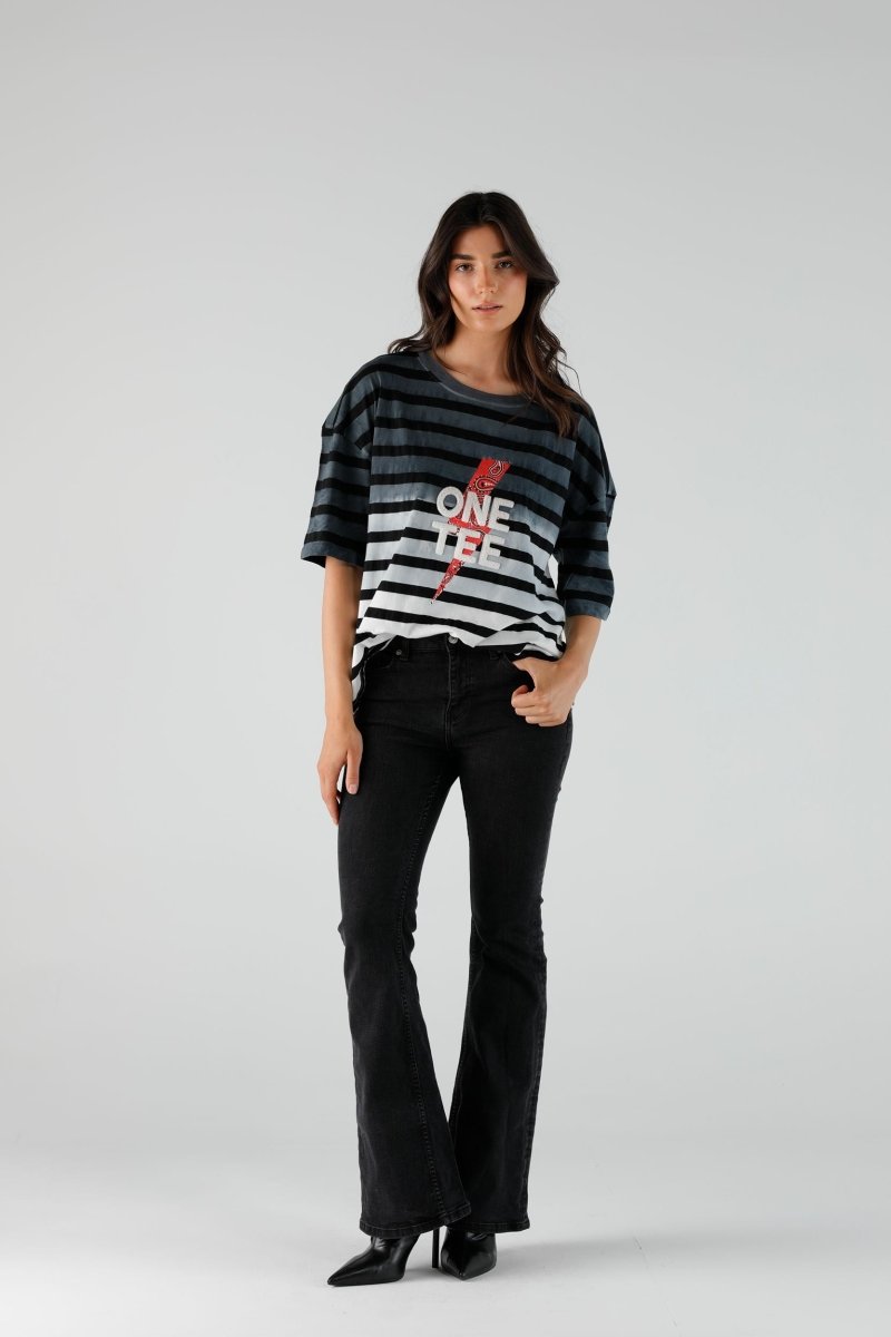 T-SHIRT AVA SLATE XS SLATE - ONE TEE