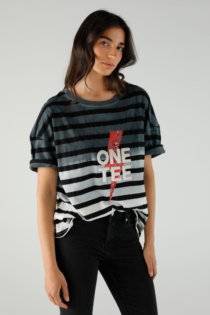 T-SHIRT AVA SLATE XS SLATE - ONE TEE