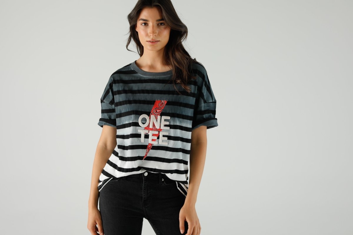T-SHIRT AVA SLATE XS SLATE - ONE TEE