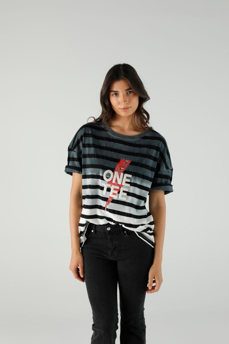 T-SHIRT AVA SLATE XS SLATE - ONE TEE