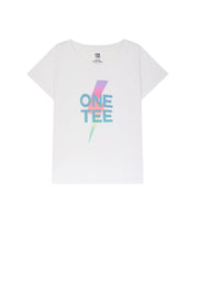 T - SHIRT AVA TIE BLANC XS - ONE TEE