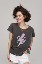 T - SHIRT AVA TIE CARBONE XS - ONE TEE