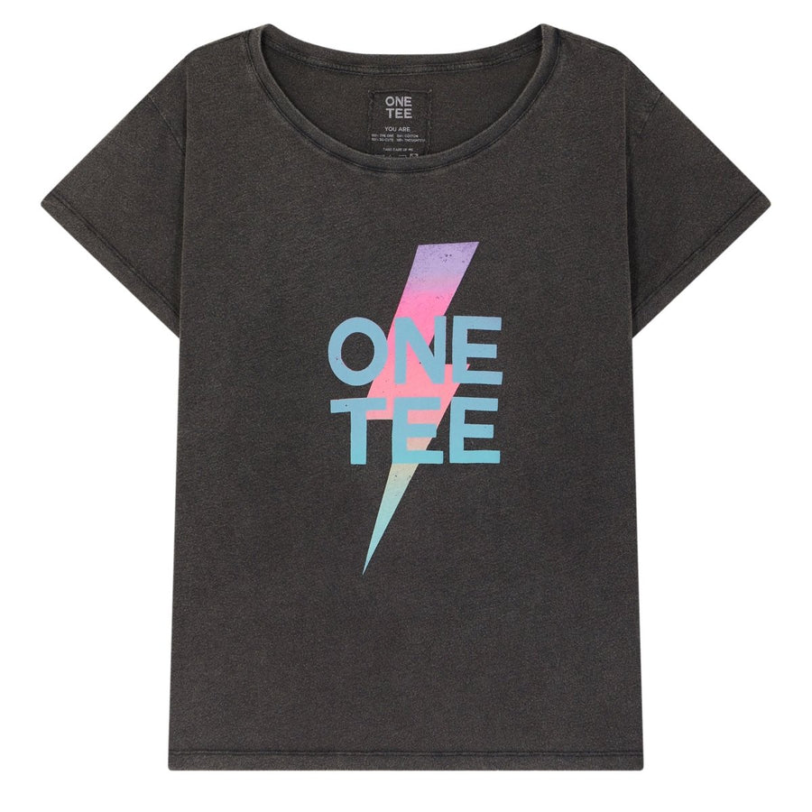 T - SHIRT AVA TIE CARBONE XS - ONE TEE
