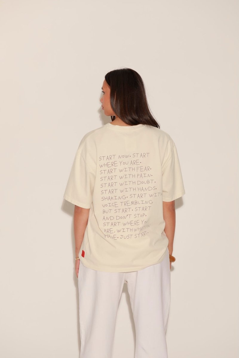 T - SHIRT AXEL IVOIRE XS - ONE TEE