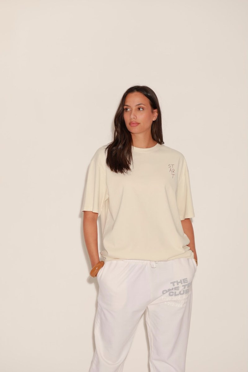 T - SHIRT AXEL IVOIRE XS - ONE TEE
