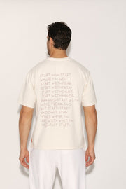 T - SHIRT AXEL IVOIRE XS - ONE TEE