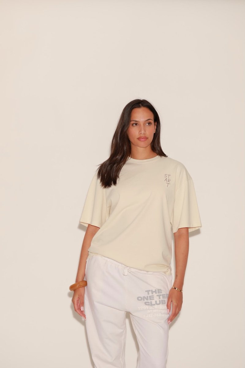 T - SHIRT AXEL IVOIRE XS - ONE TEE