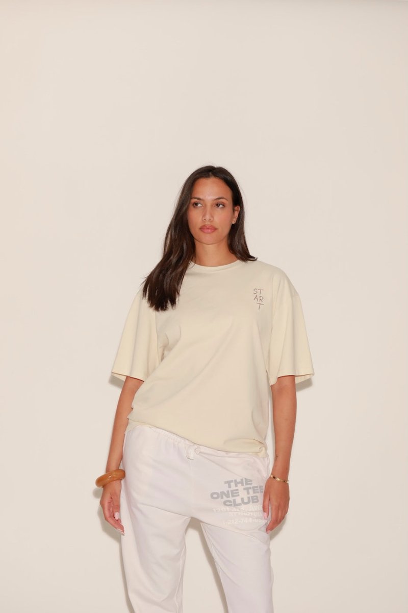 T - SHIRT AXEL IVOIRE XS - ONE TEE