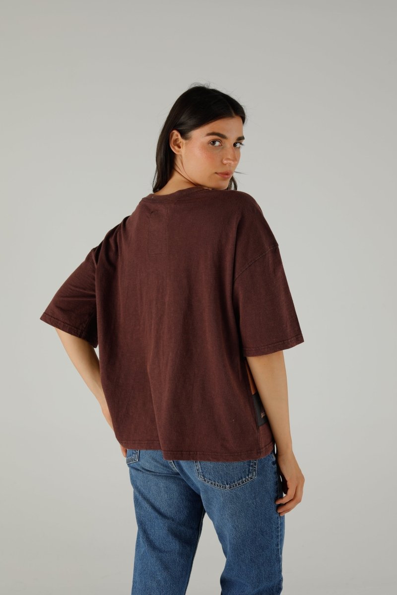 T-SHIRT BARRY COCOA XS COCOA - ONE TEE
