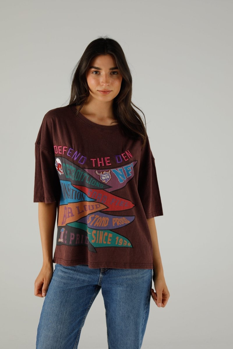 T-SHIRT BARRY COCOA XS COCOA - ONE TEE