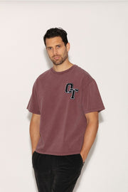 T - SHIRT BIG BURGUNDY XS - ONE TEE
