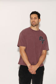 T - SHIRT BIG BURGUNDY XS - ONE TEE