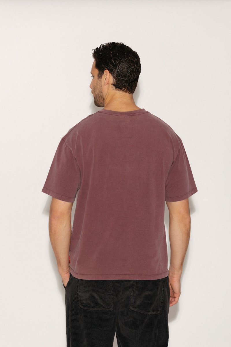 T - SHIRT BIG BURGUNDY XS - ONE TEE