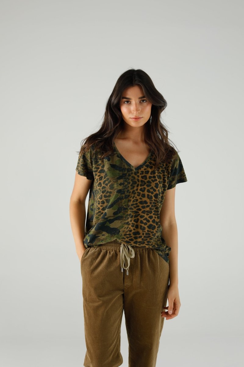 T-SHIRT BLAKE LEOPARD XS LEO CAMO - ONE TEE