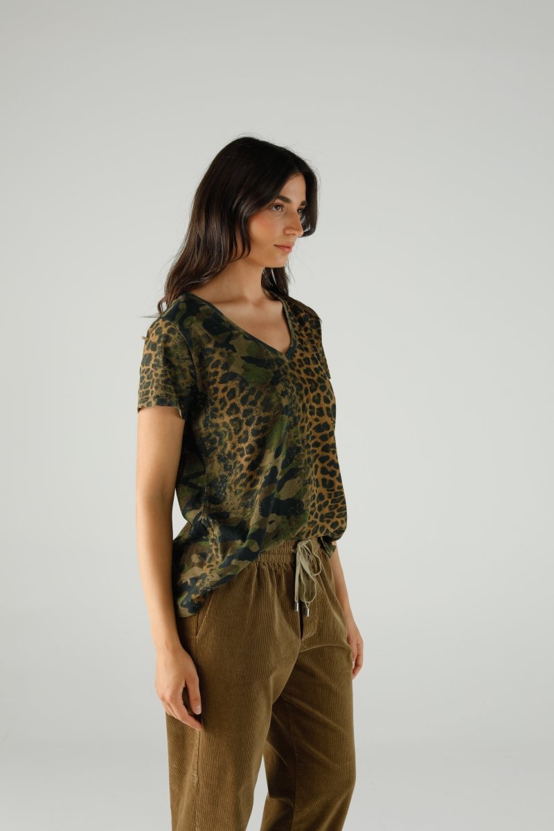 T-SHIRT BLAKE LEOPARD XS LEO CAMO - ONE TEE