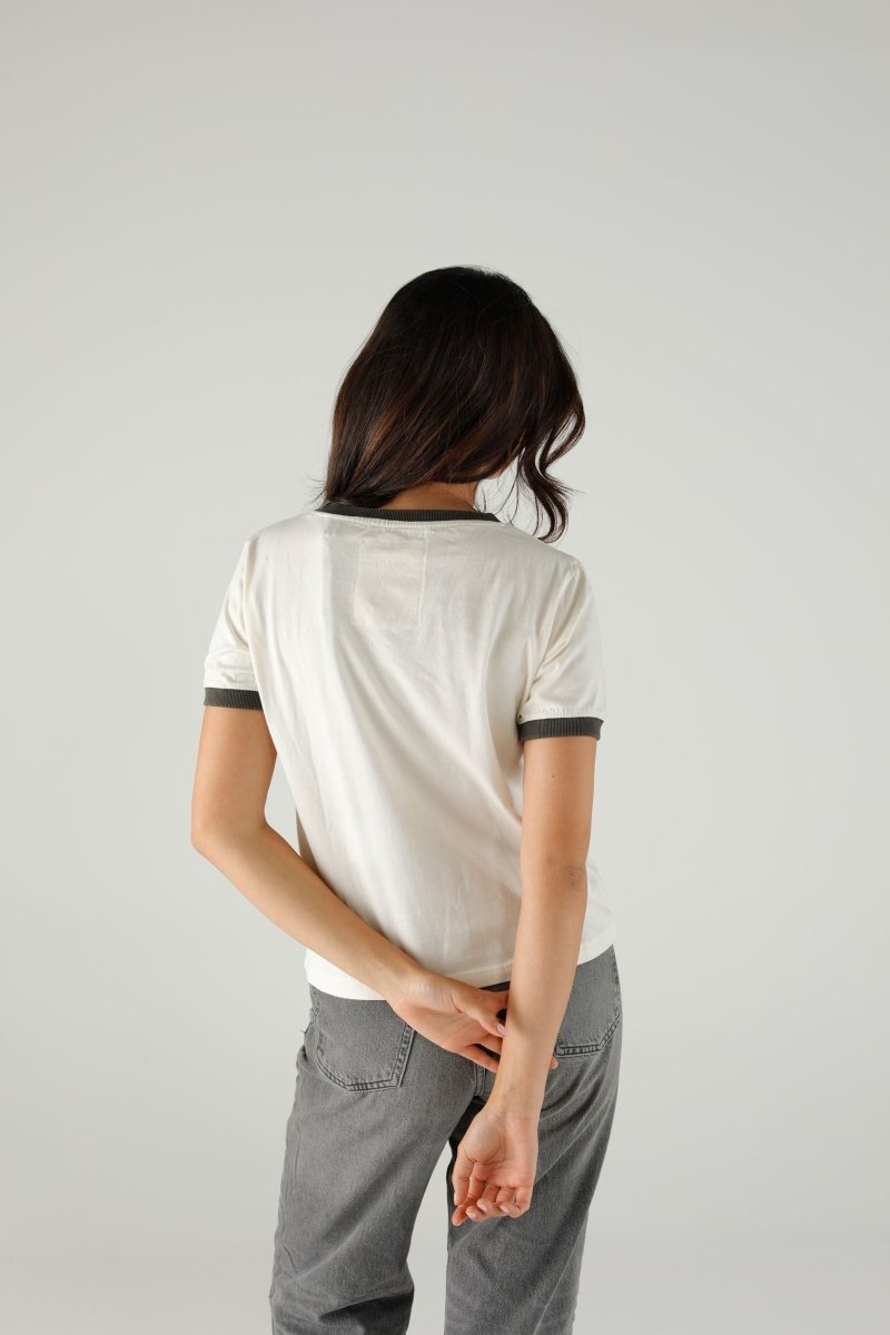 T-SHIRT BRITT IVORY XS WHITE - ONE TEE