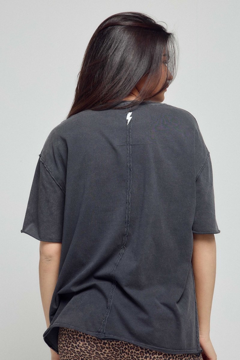T - SHIRT CHARLY PRINT WHITE CARBONE XS - ONE TEE