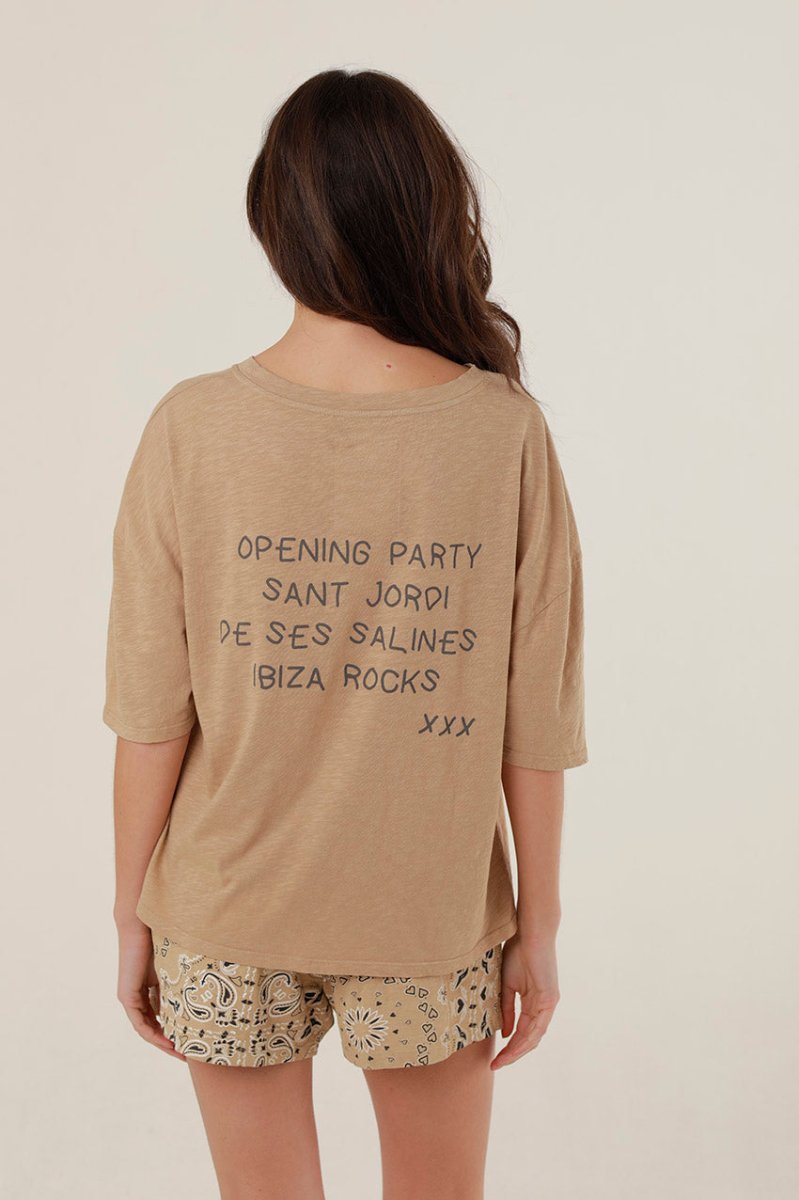 T - SHIRT CLARA SAND XS - ONE TEE
