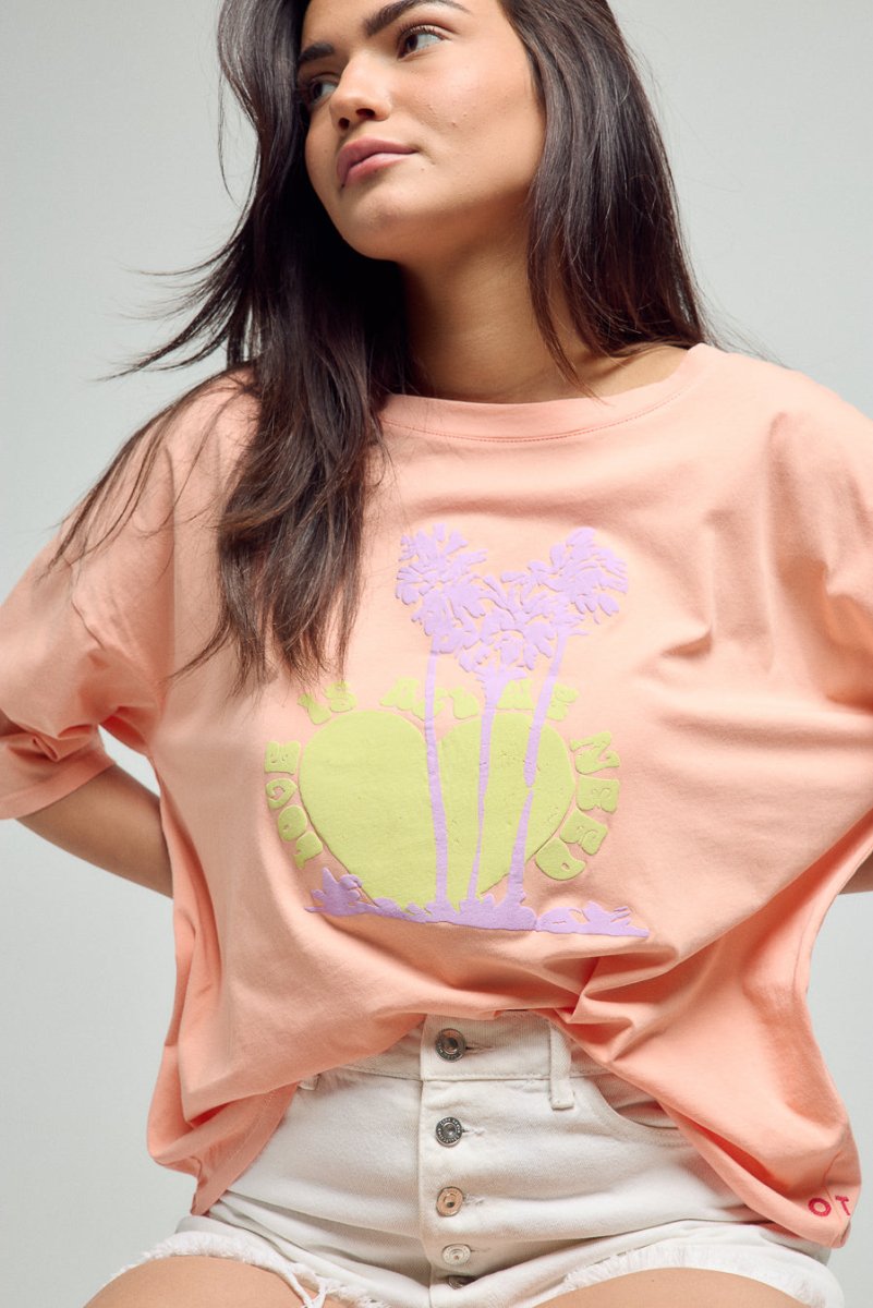 T - SHIRT EITAN CORAIL XS - ONE TEE