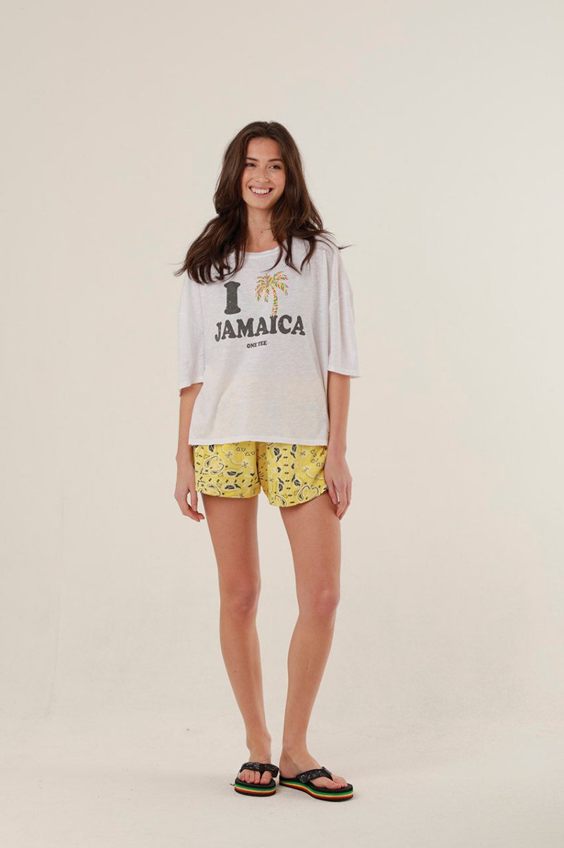 T - SHIRT FLORE WHITE XS - ONE TEE