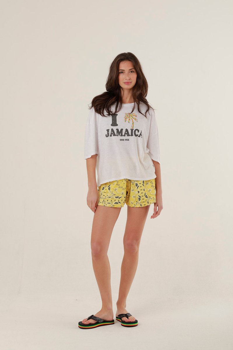 T - SHIRT FLORE WHITE XS - ONE TEE