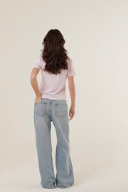 T - SHIRT FLORIDA LIGHT PINK XS - ONE TEE