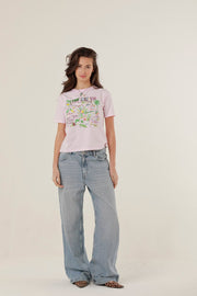 T - SHIRT FLORIDA LIGHT PINK XS - ONE TEE