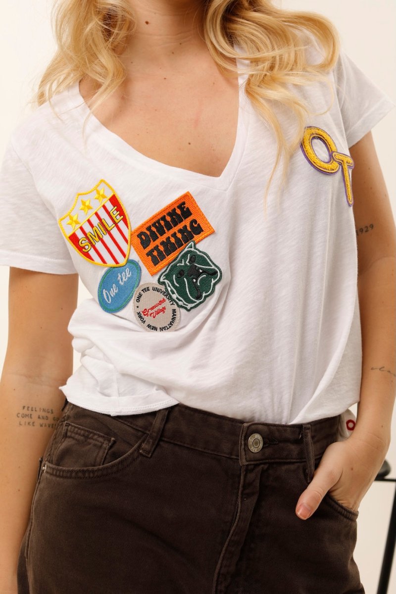 T - SHIRT GABY WHITE XS - ONE TEE