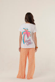 T - SHIRT HALINA V WHITE XS - ONE TEE