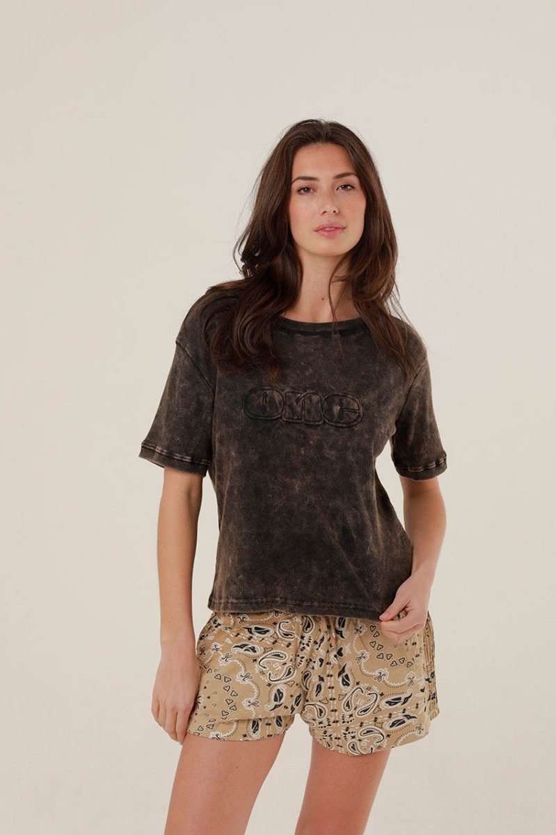 T - SHIRT HARPER CARBONE XS - ONE TEE