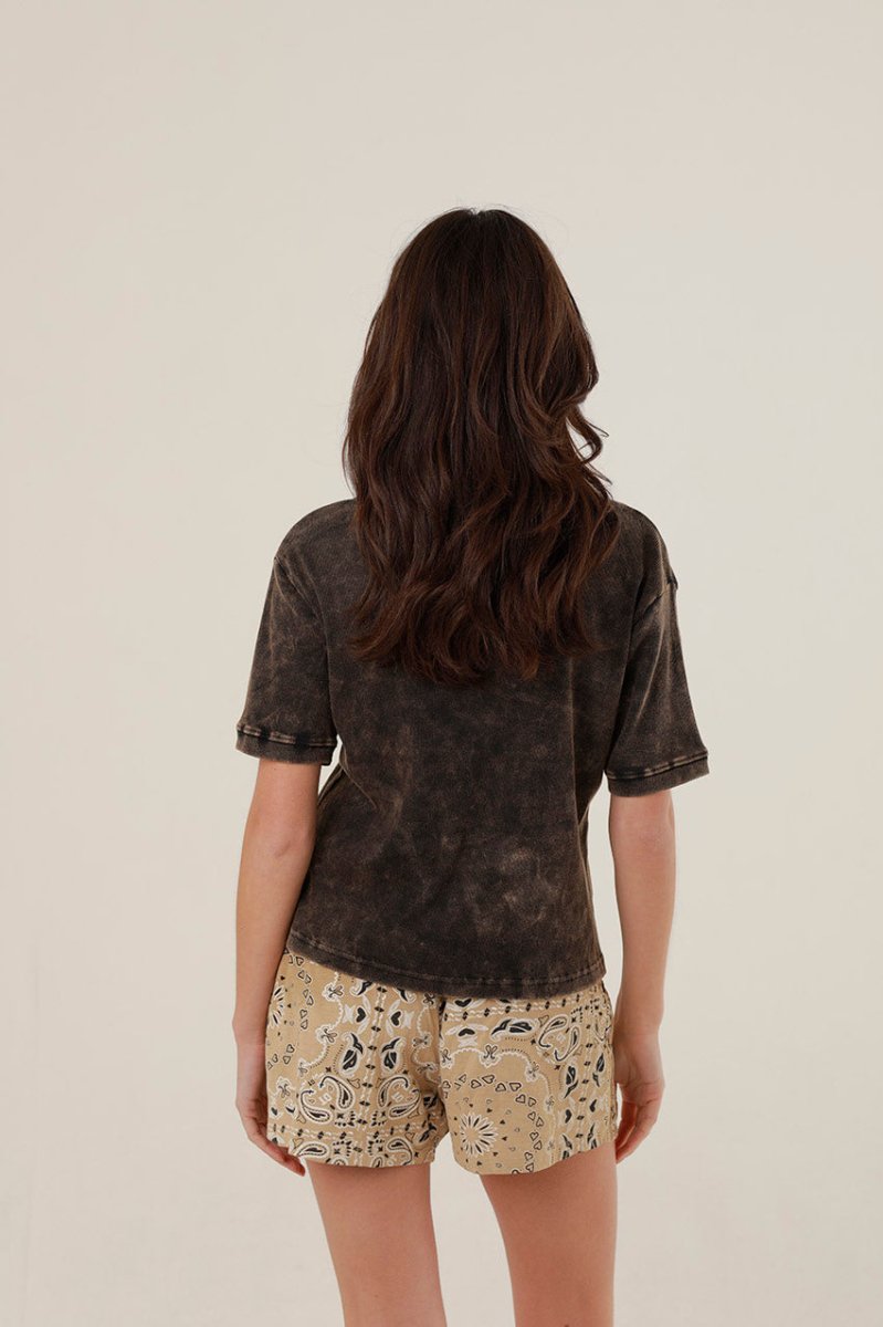 T - SHIRT HARPER CARBONE XS - ONE TEE