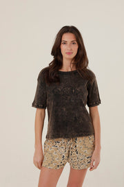 T - SHIRT HARPER CARBONE XS - ONE TEE