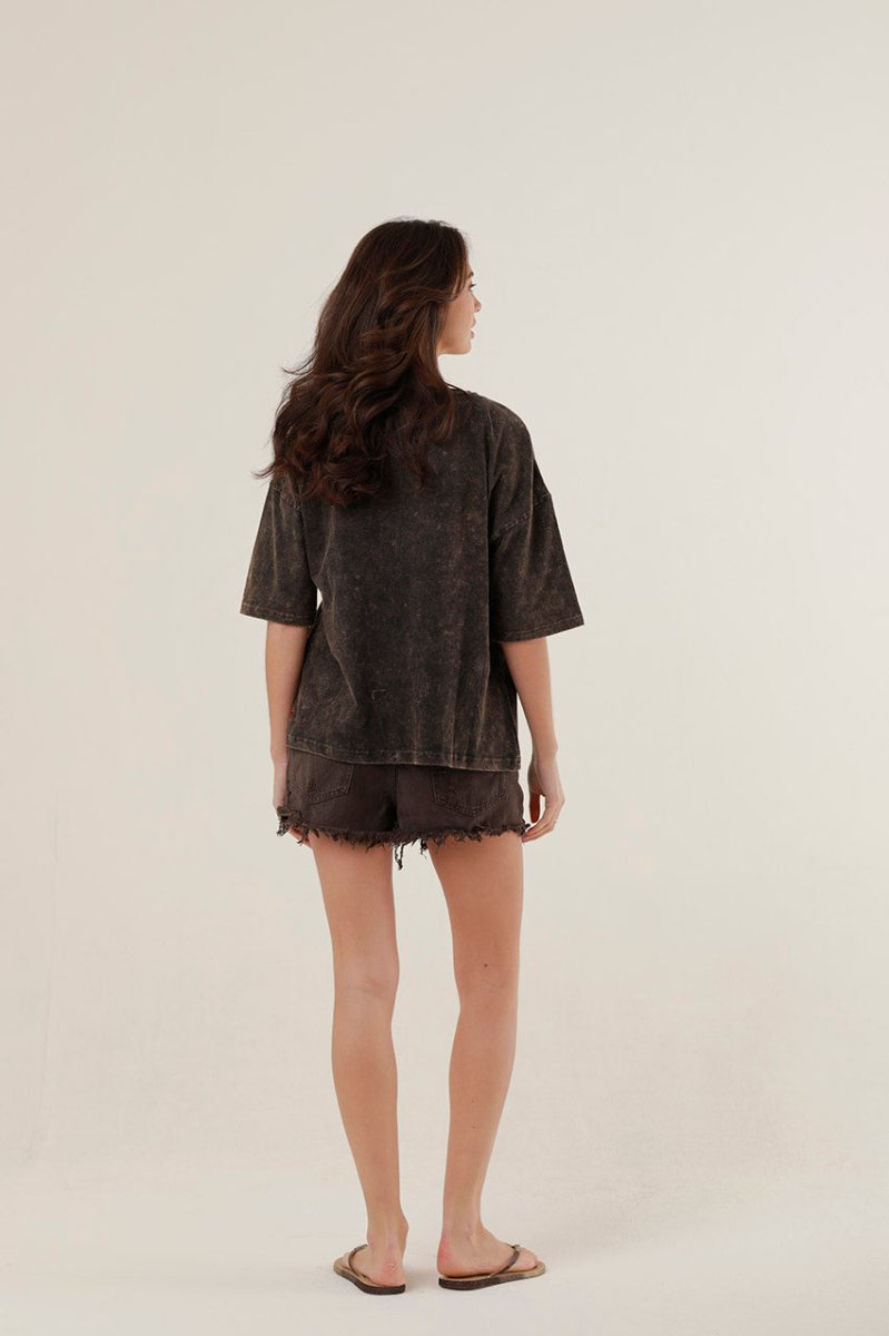 T - SHIRT HAYLIE CARBONE XS - ONE TEE