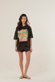 T - SHIRT HAYLIE CARBONE XS - ONE TEE