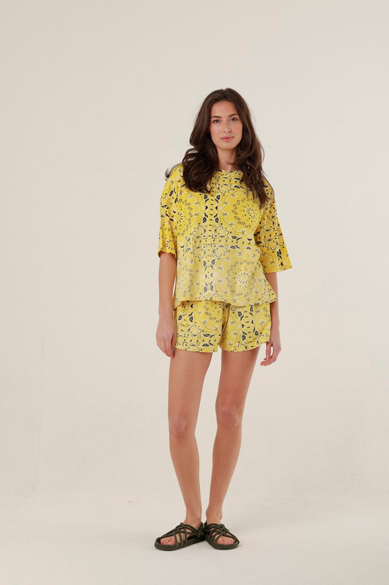 T - SHIRT HENRY YELLOW XS - ONE TEE