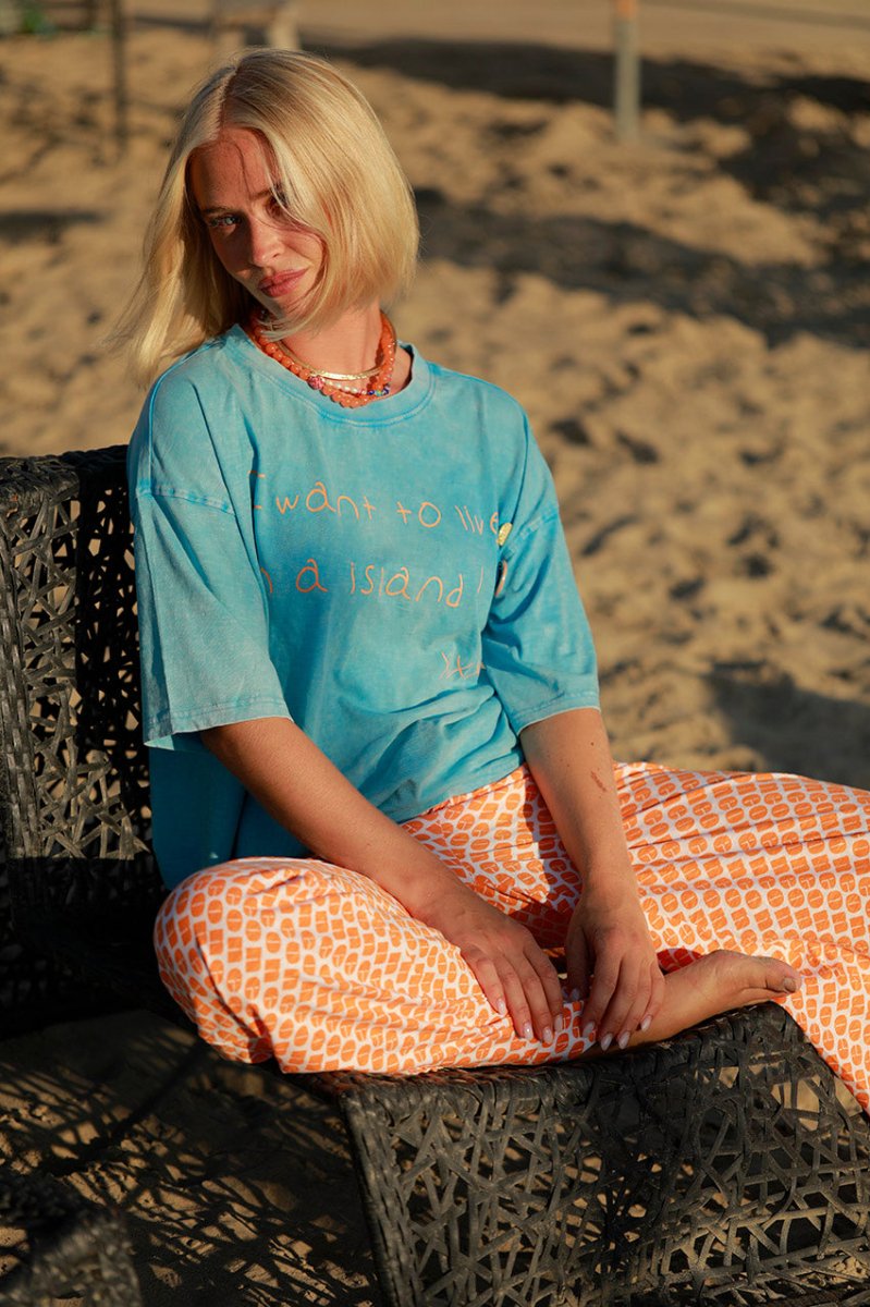 T - SHIRT ILDA BLUE XS - ONE TEE