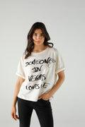 T-SHIRT ILDA IVORY XS IVORY - ONE TEE
