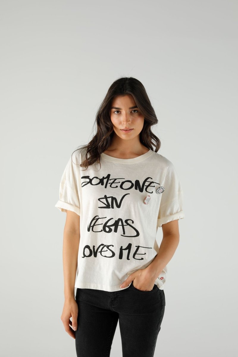 T-SHIRT ILDA IVORY XS IVORY - ONE TEE