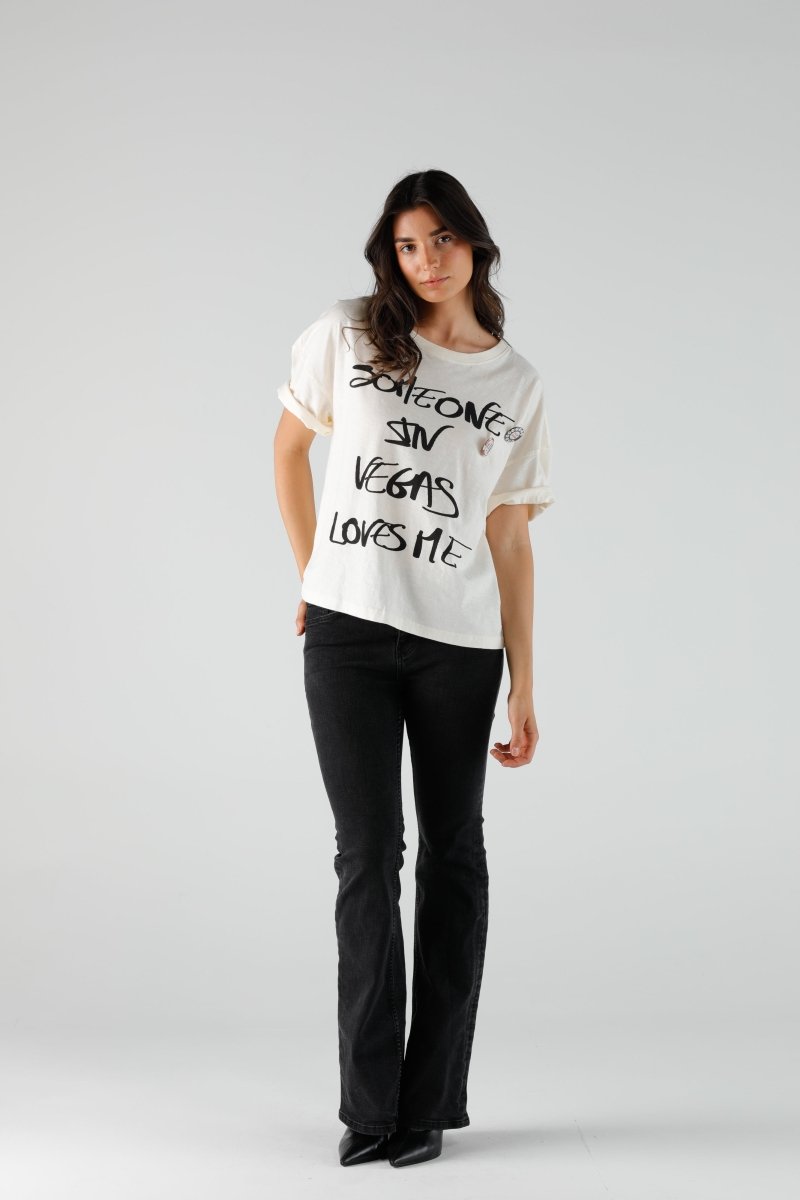 T-SHIRT ILDA IVORY XS IVORY - ONE TEE