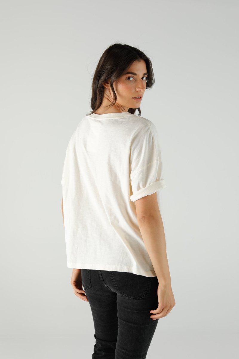 T-SHIRT ILDA IVORY XS IVORY - ONE TEE