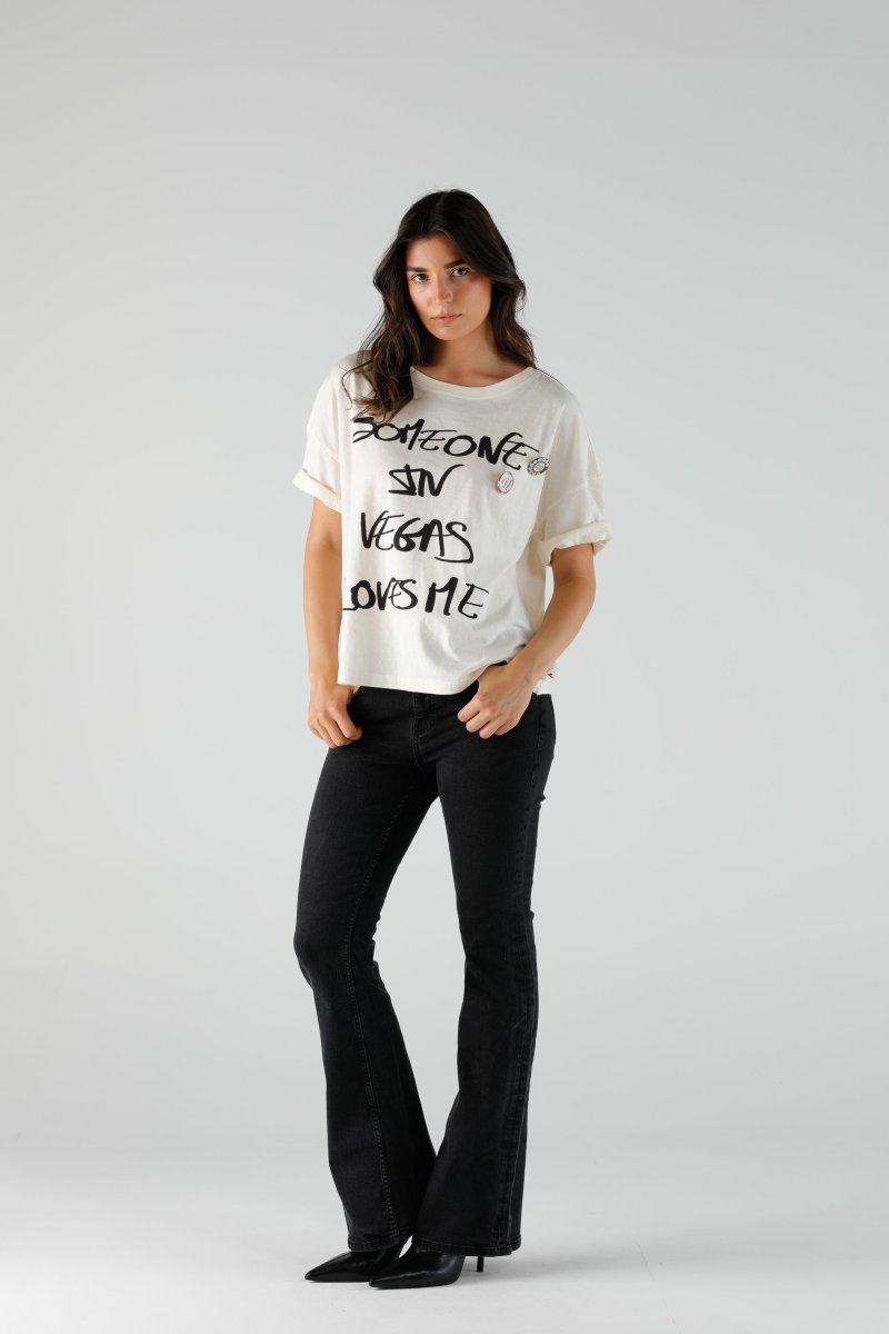 T-SHIRT ILDA IVORY XS IVORY - ONE TEE