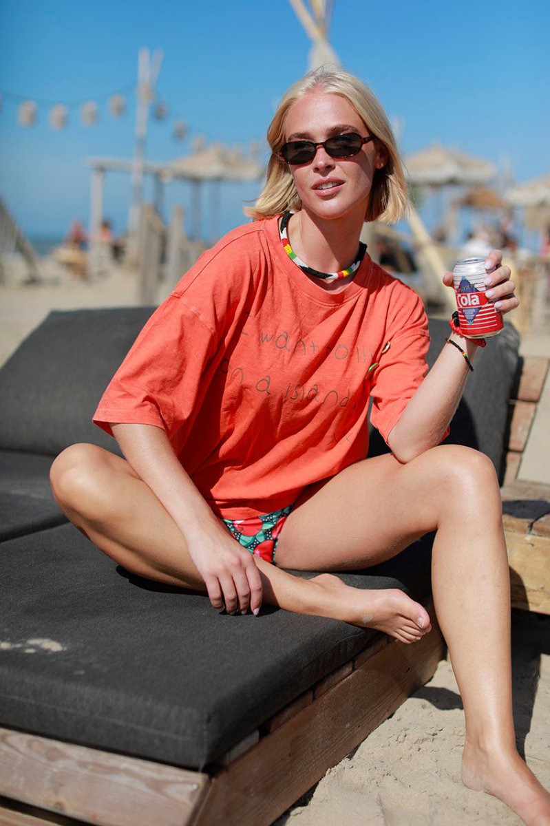 T - SHIRT ILDA RED XS - ONE TEE