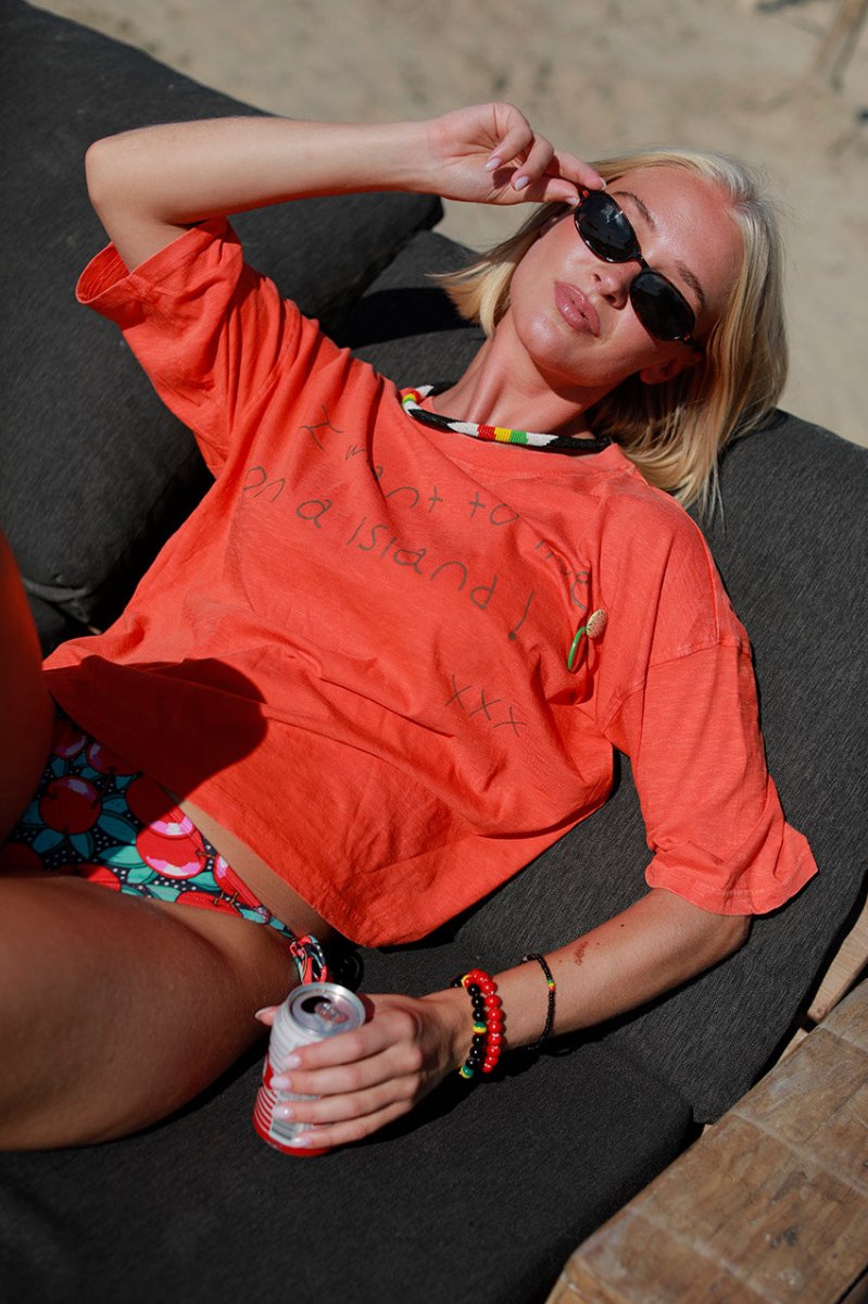 T - SHIRT ILDA RED XS - ONE TEE