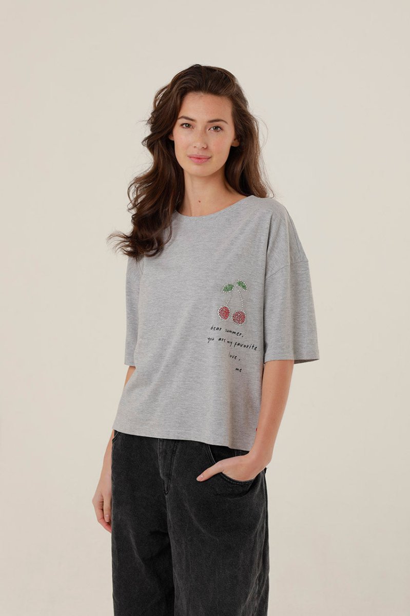 T - SHIRT ISAAC GREY XS - ONE TEE