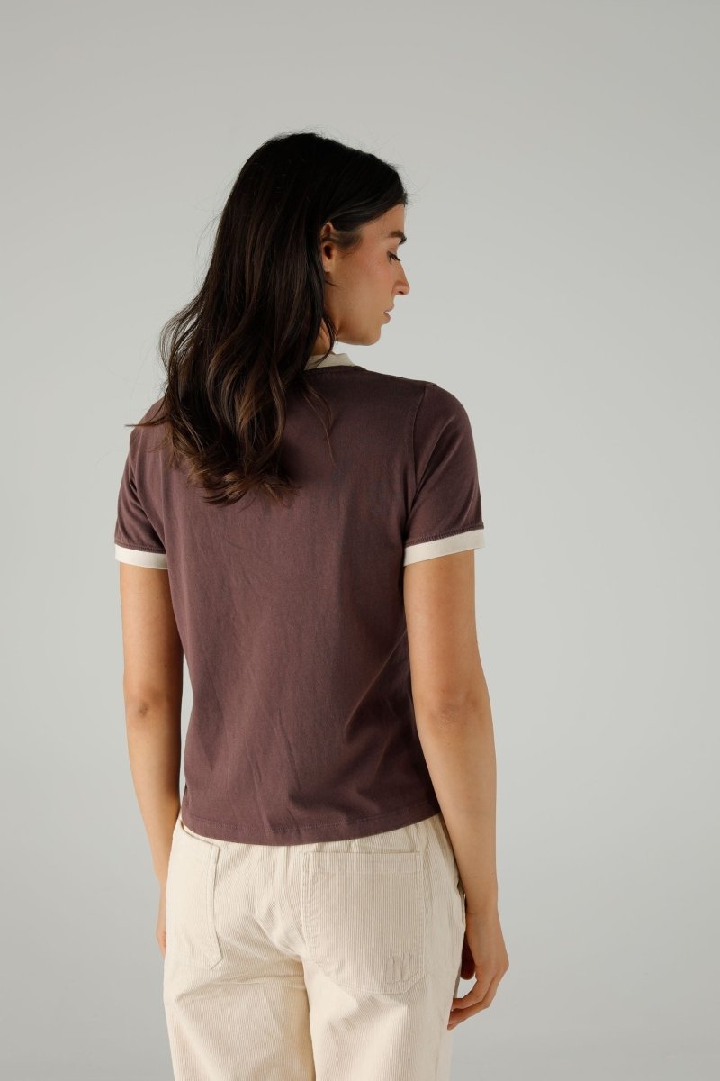 T-SHIRT JANE COCOA XS COCOA - ONE TEE