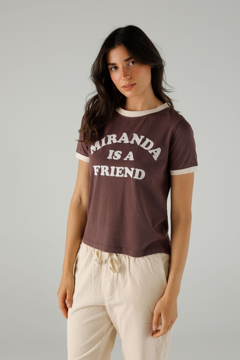 T-SHIRT JANE COCOA XS COCOA - ONE TEE